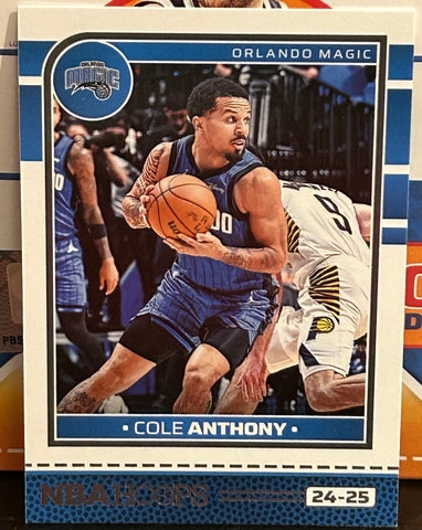 Cole Anthony 2024-25 NBA Panini Hoops Basketball Card Orlando Magic