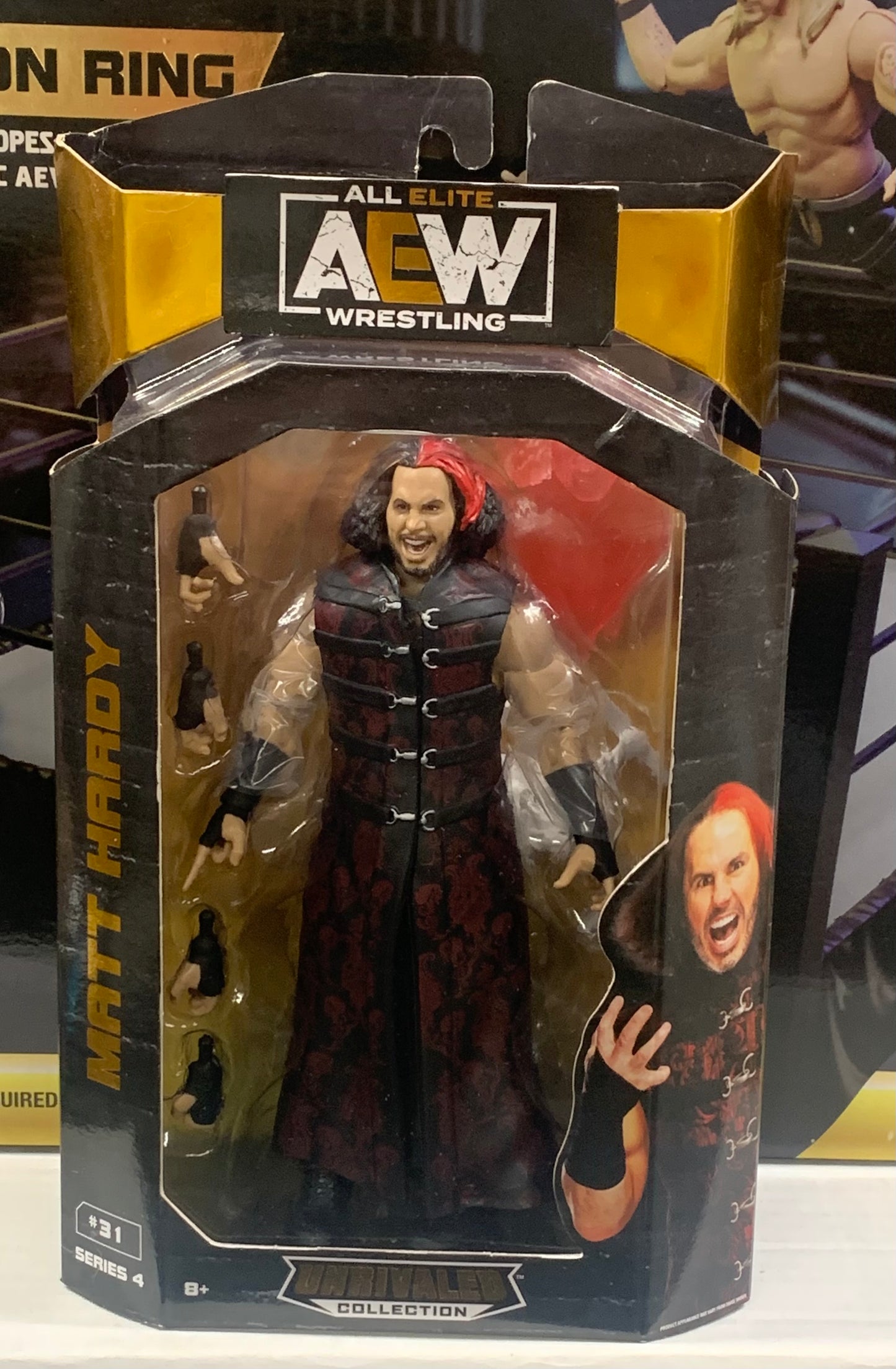 (FREE Defender Case Included) Matt Hardy AEW Unrivaled Series 4 Figure
