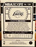 Austin Reaves 2024-25 Panini Hoops Card LA Lakers