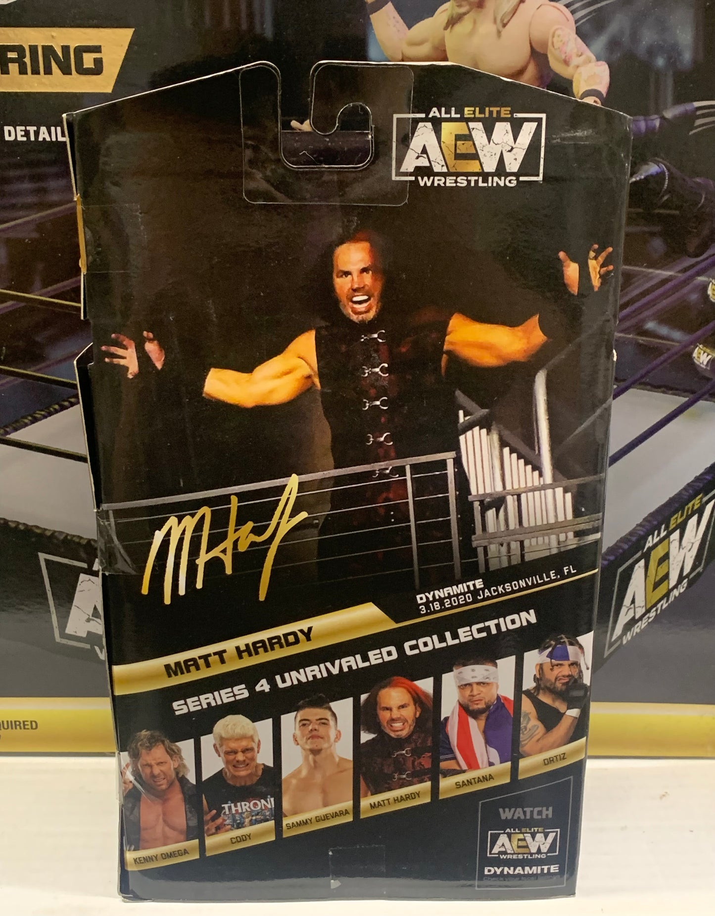 (FREE Defender Case Included) Matt Hardy AEW Unrivaled Series 4 Figure
