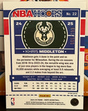 Khris Middleton 2024-25 Panini Hoops Chrome RED PULSAR Parallel Card #65/199