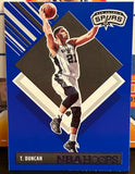 Tim Duncan 2024-25 Panini Hoops Tribute BLUE Parallel Card San Antonio Spurs
