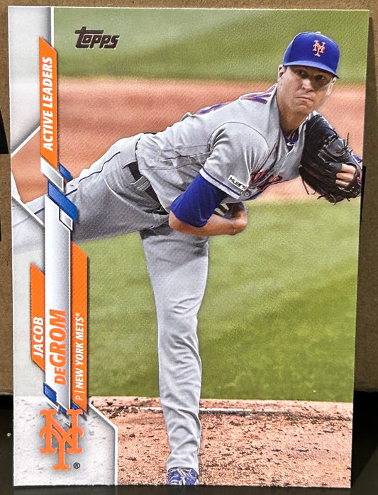 + Jacob DeGrom 2020 Topps Update Card #U-92 NY METS