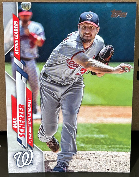 + Max Scherzer 2020 Topps Update Card #U-66 WASHINGTON NATIONALS