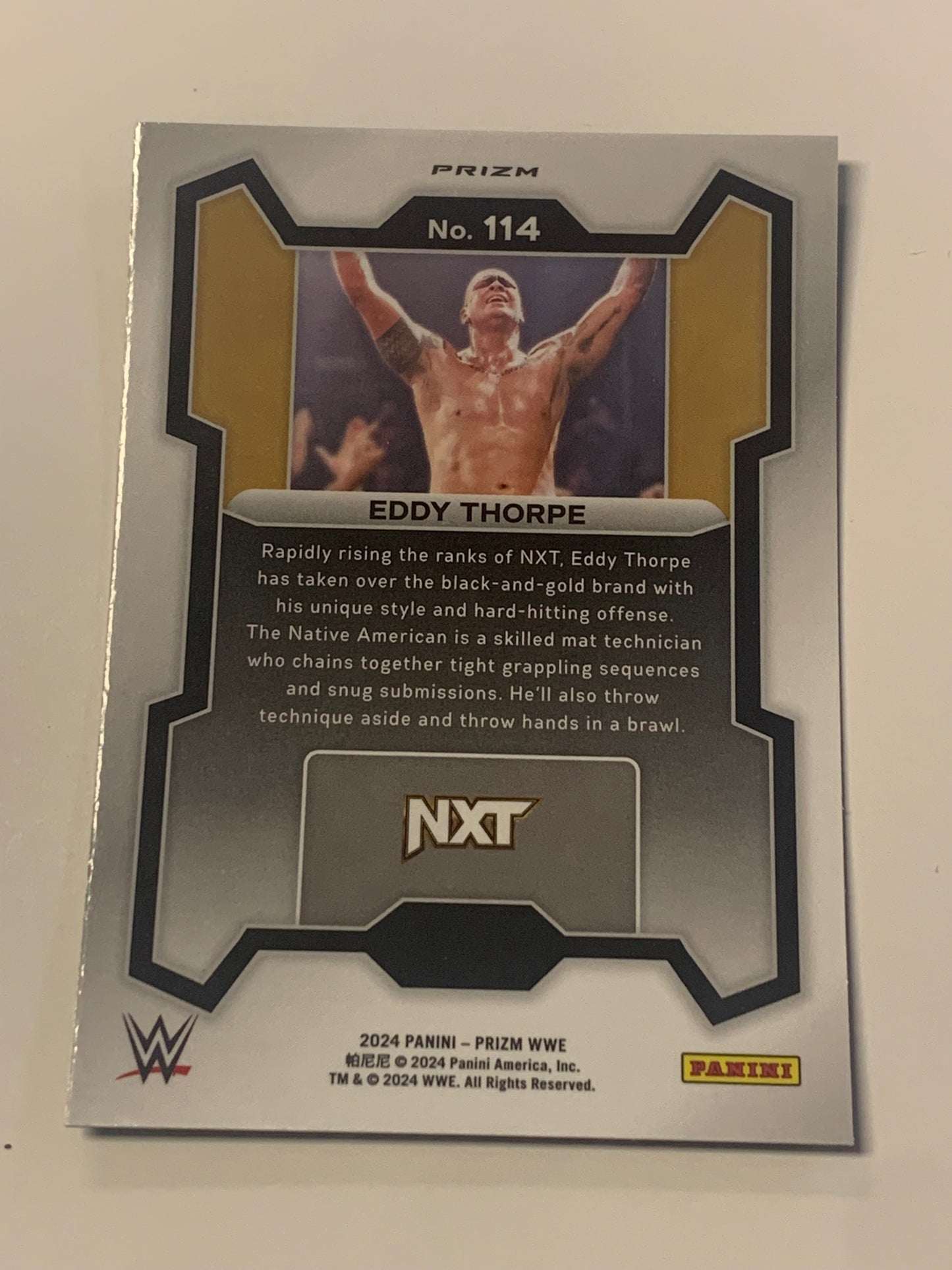 Eddy Thorpe 2024 NXT WWE Prizm Green Rookie