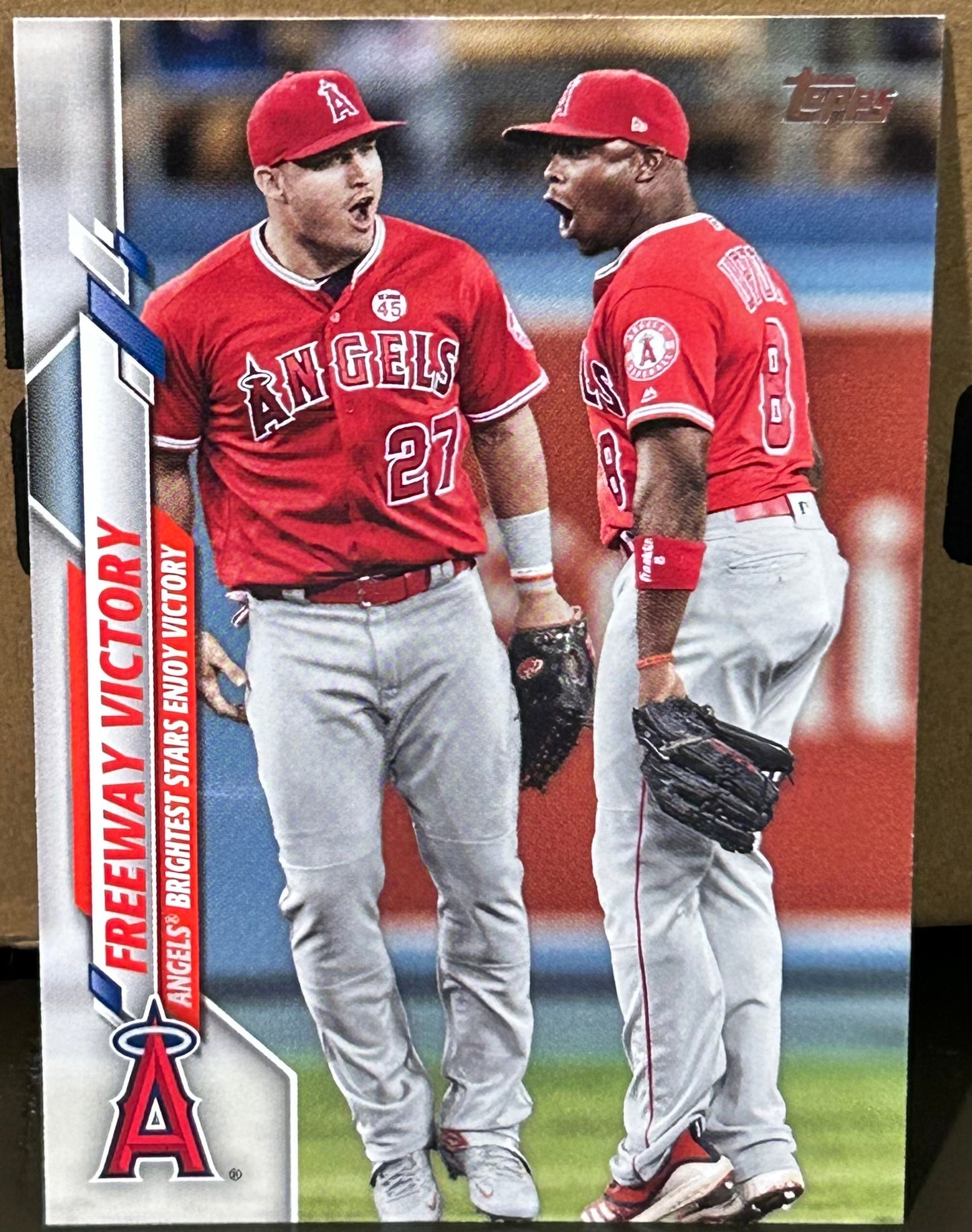 + Angels “Veteran Combos” (Mike Trout & Justin Upton) 2020 Topps Update Card #U-261