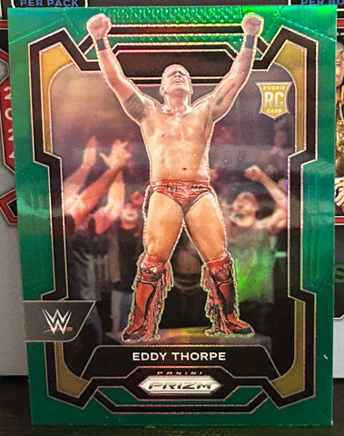 Eddy Thorpe 2024 WWE NXT Panini Prizm ROOKIE GREEN REFRACTOR Card