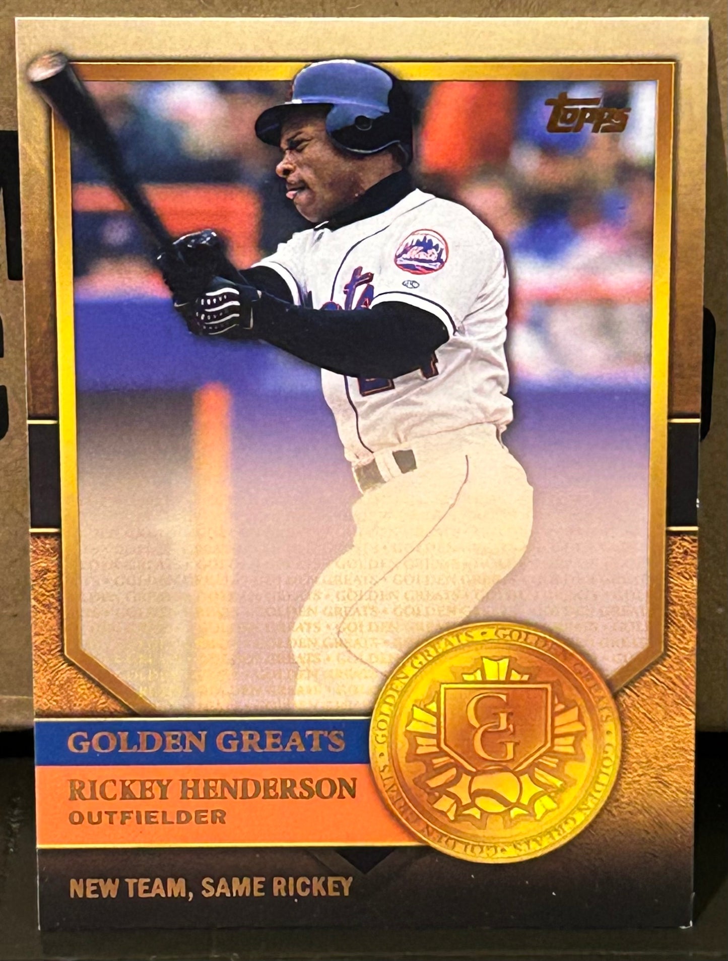 + Rickey Henderson 2012 Topps Update “Golden Greats” Insert Card NY METS