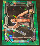 Stone Cold Steve Austin 2024 WWE Panini Prizm CRACKED ICE Green Refractor Card