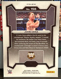 John Cena 2024 WWE Panini Prizm Cracked Ice Green Refractor Card
