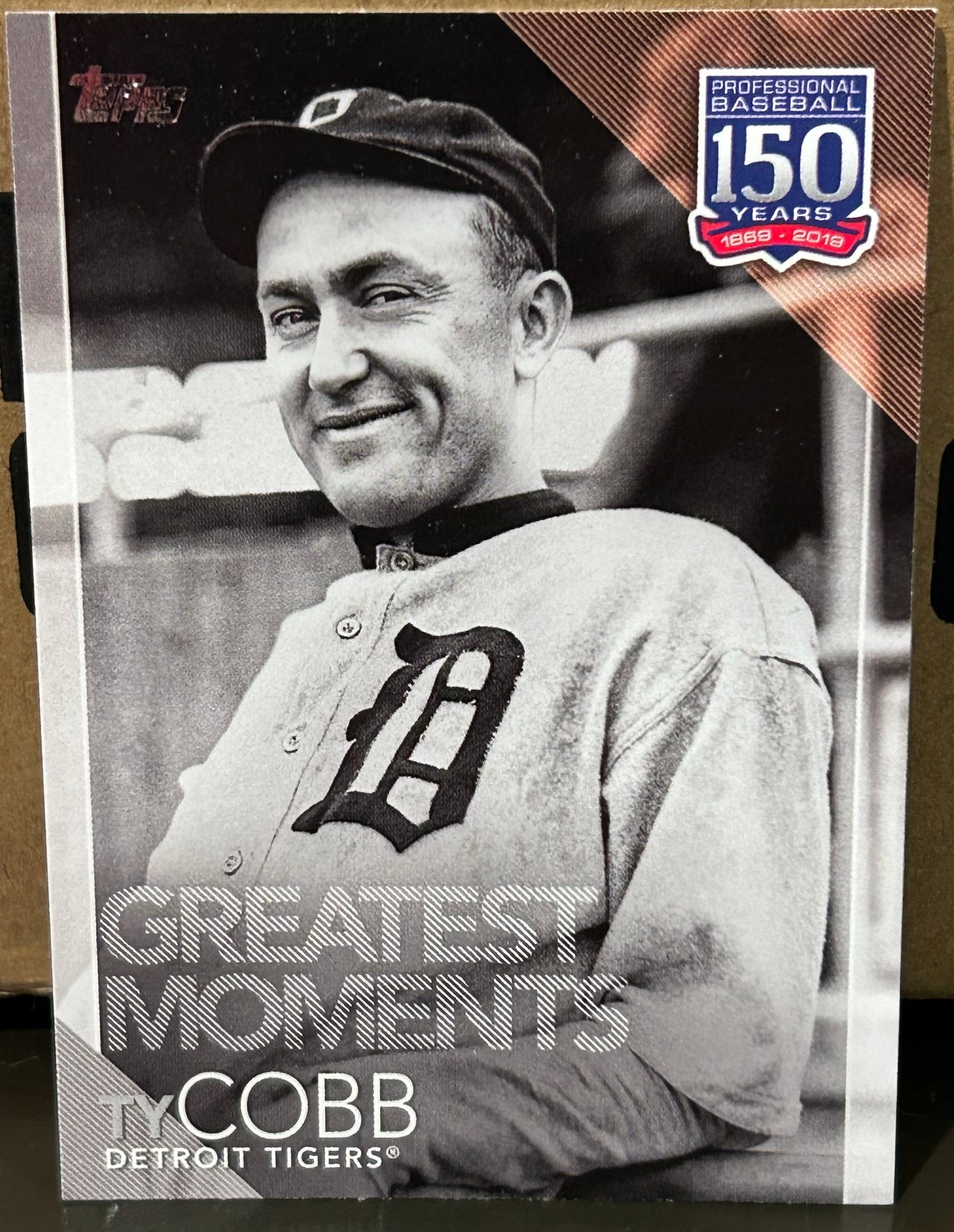 + Ty Cobb 2019 Topps “150 Years Greatest Moments” Insert Card DETROIT TIGERS