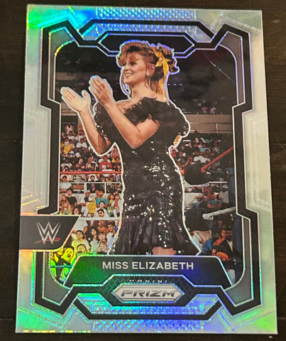 Miss Elizabeth 2024 WWE Panini Prizm Silver Refractor Card