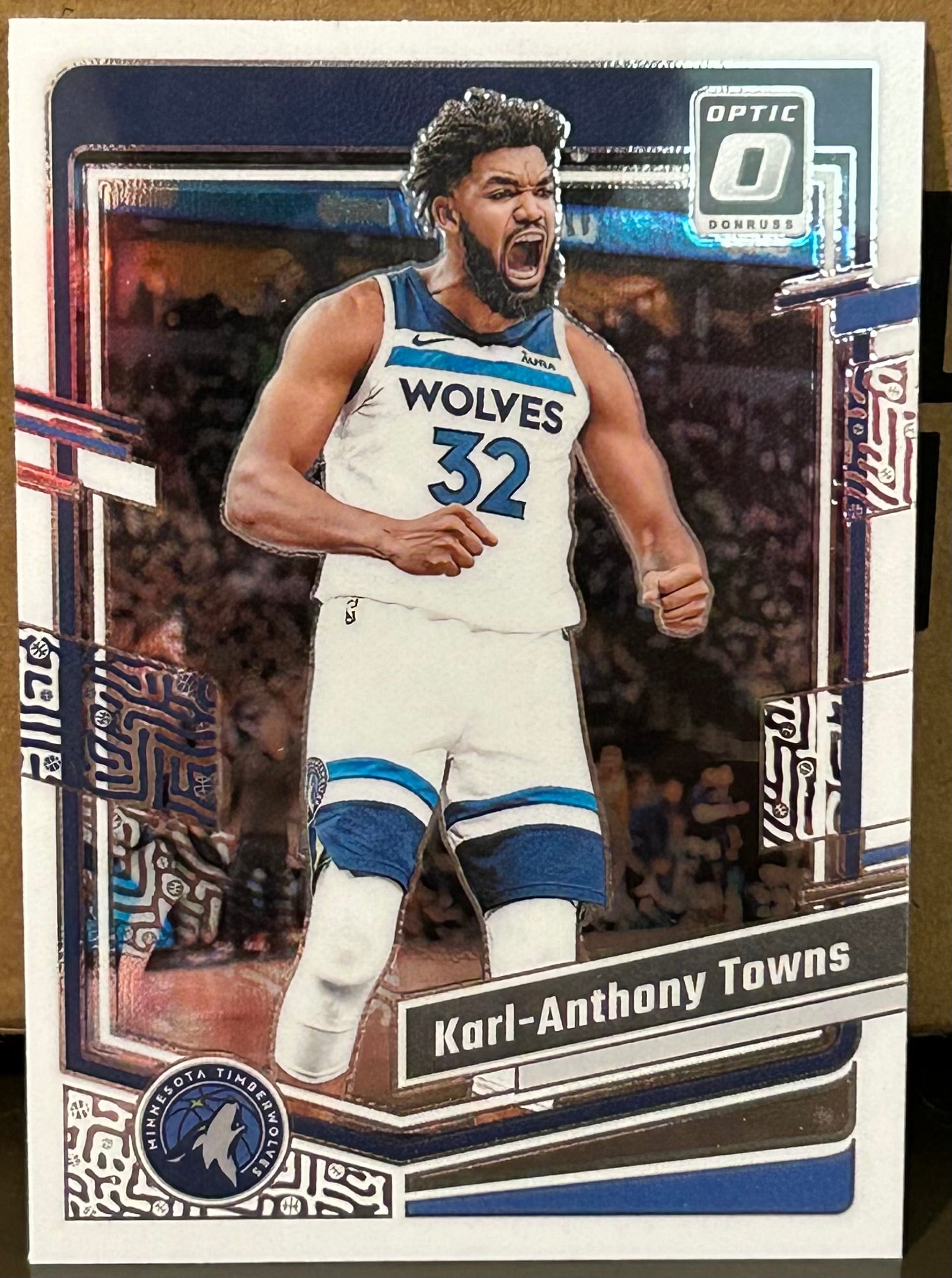 Karl-Anthony Towns 2023-24 Panini Donruss Optic Card TIMBERWOLVES