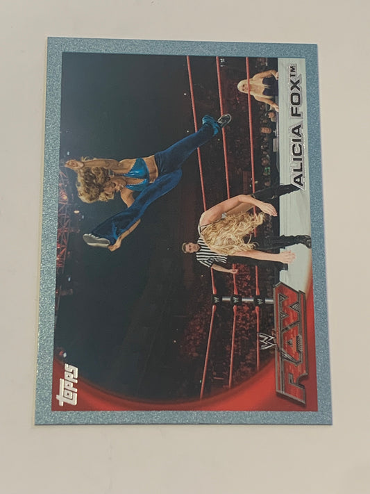 Alicia Fox 2010 WWE Topps Blue Parallel Card #591/2010 (Awesome Card)!!!