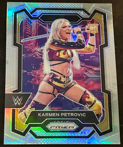 Karmen Petrovic 2024 WWE NXT Panini Prizm Silver Refractor Card
