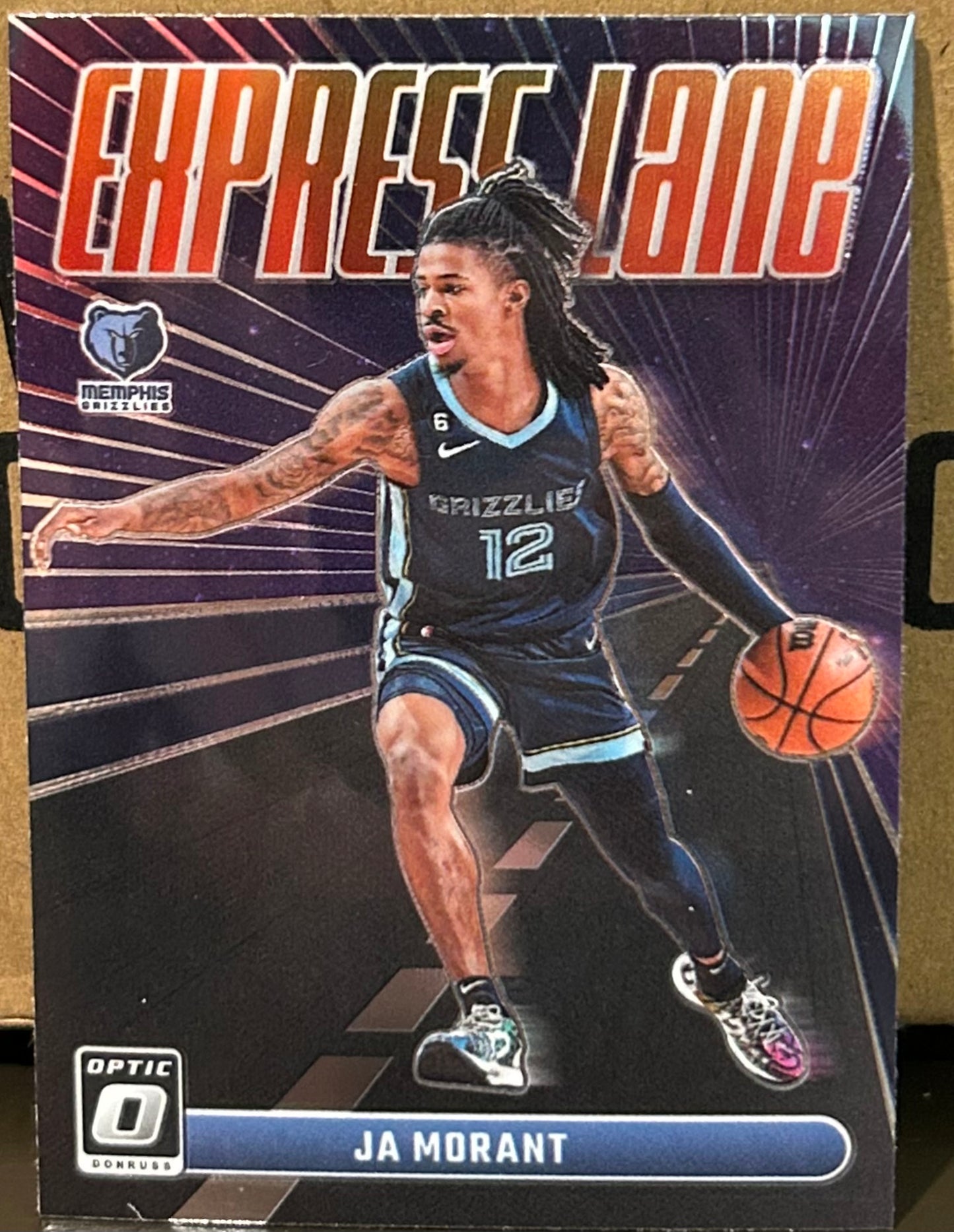 + Ja Morant 2023-24 Panini Donruss Optic “Express Lane” Insert Card MEMPHIS GRIZZLIES