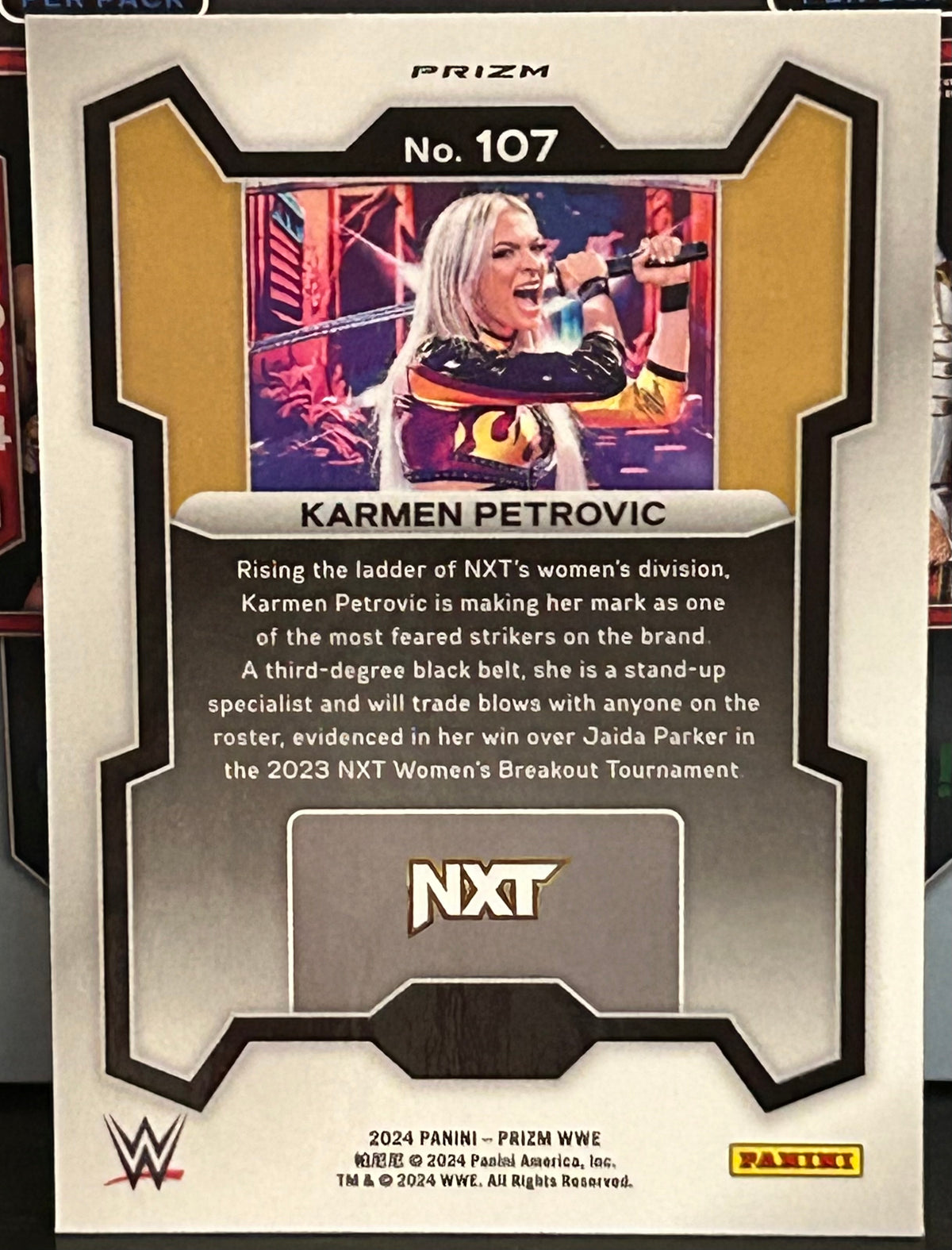 Karmen Petrovic 2024 WWE NXT Panini Prizm Silver