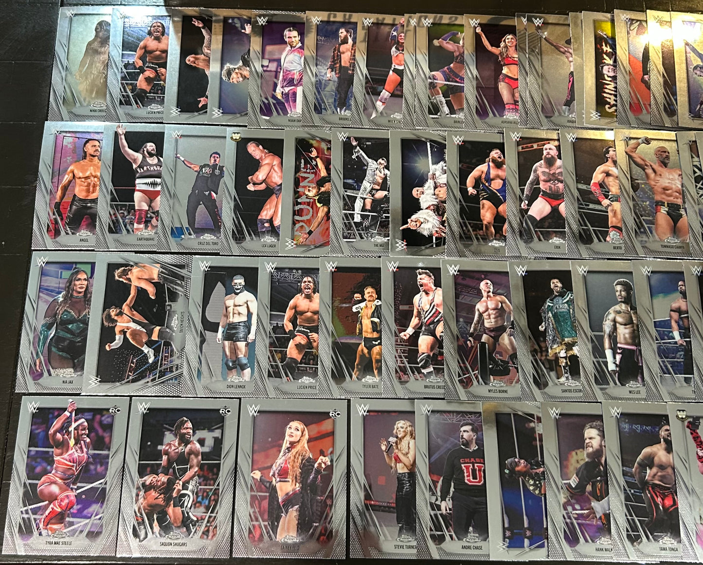 + Lot of (52) 2026 WWE Topps Chrome Cards (Rookies & Stars)