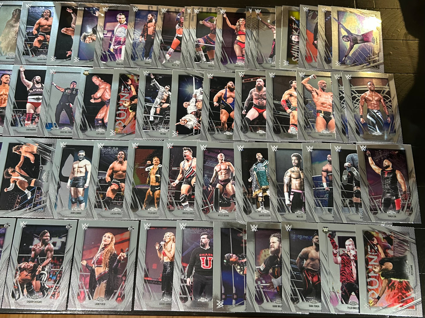+ Lot of (52) 2026 WWE Topps Chrome Cards (Rookies & Stars)