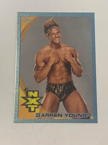 Darren Young 2010 WWE Topps Blue Parallel Rookie Card #1845/2010 (Awesome Card)!!!