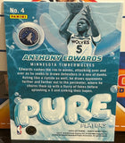 Anthony Edwards 2024-25 NBA Panini Hoops “Pure Players” Insert Card Minnesota Timberwolves