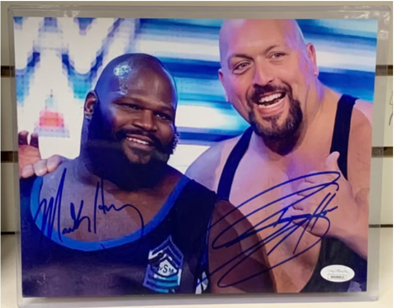 Mark Henry & Big Show Signed 8x10 Color Photo JSA COA