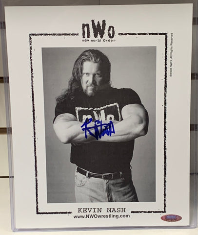 Kevin Nash Signed WCW NWO “Thin Paper” Official Promo (Tri-Star Authenticated)