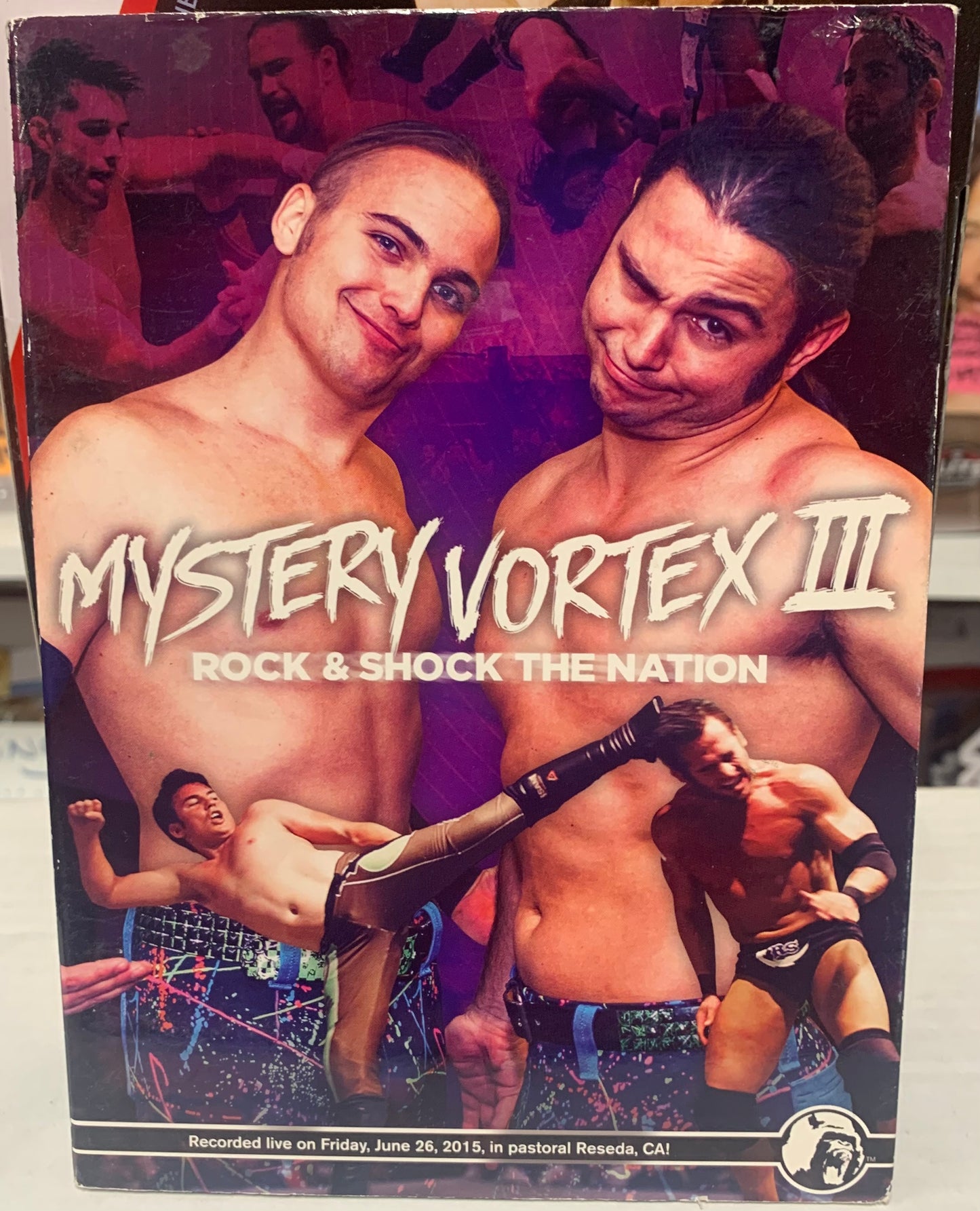 PWG Pro Wrestling Guerrilla DVD “Mystery Vortex 3” 6/26/2015 (Zack Sabre jr, Gargano, Busick, Thatcher)