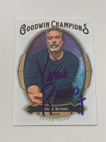 Vince Russo Signed 2020 UD Goodwin Champions Card (Comes w/COA)!!!