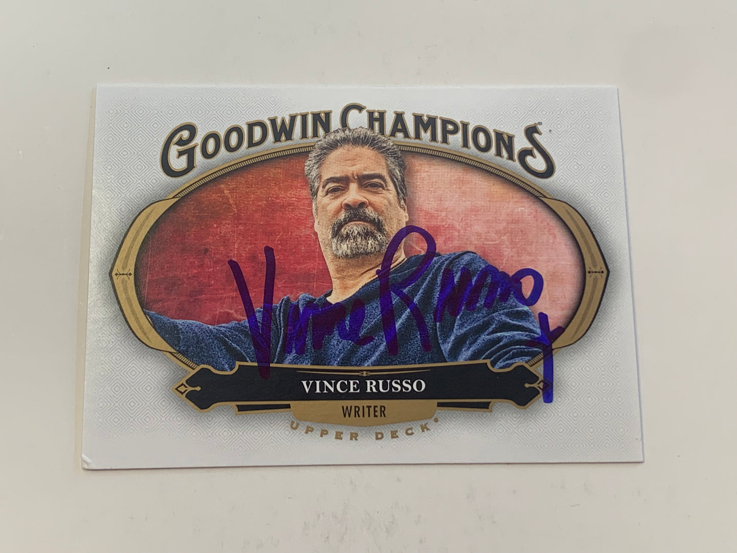 Vince Russo Signed 2020 UD Goodwin Champions Card (Comes w/COA)
