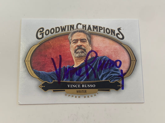 Vince Russo Signed 2020 UD Goodwin Champions Card (Comes w/COA)