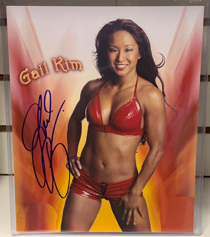Gail Kim Signed 8x10 Color Photo WWE TNA (Comes w/COA)