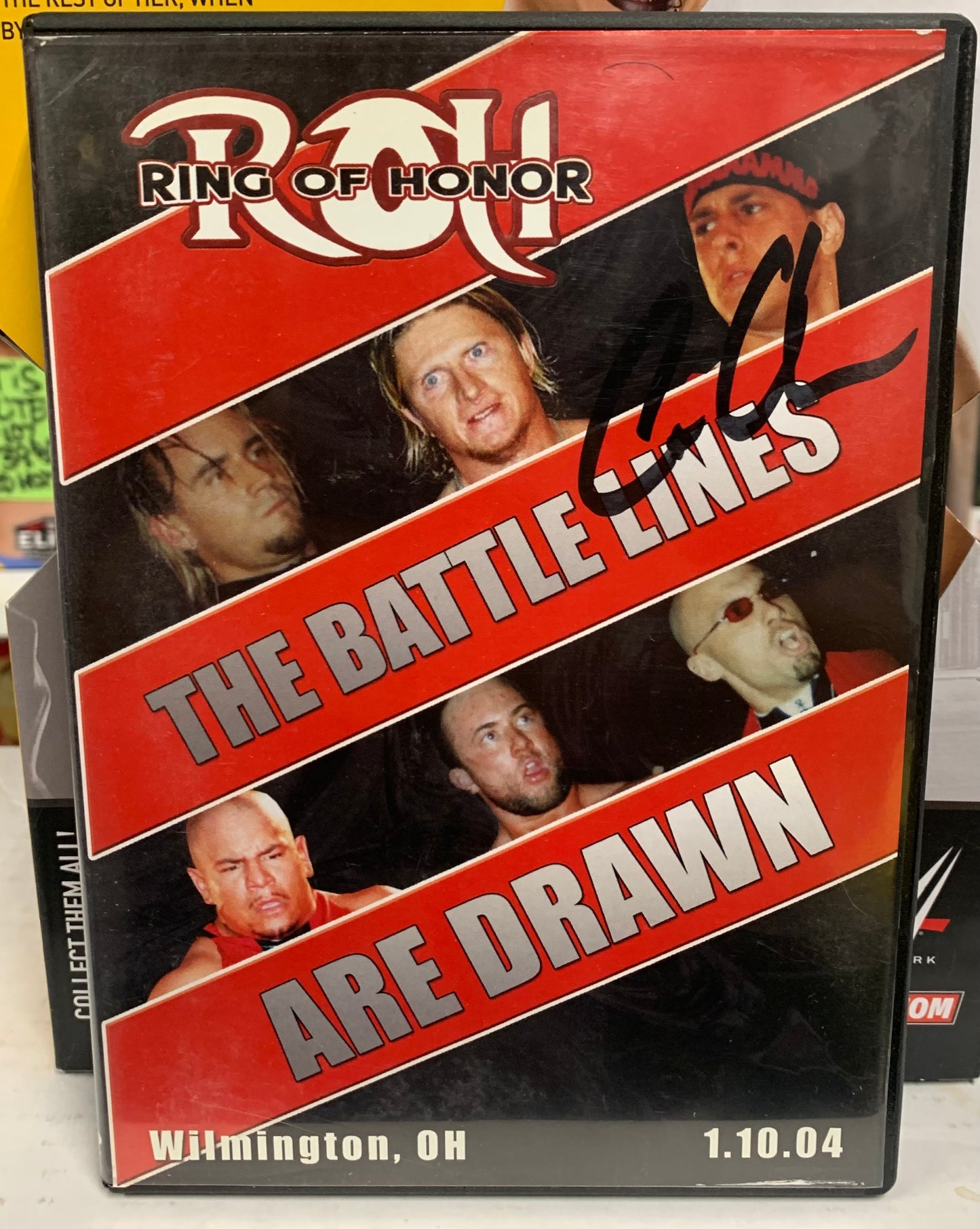 ROH Ring Of Honor DVD “The Battle Lines Are Drawn” 1/10/04 Signed by Colt Cabana