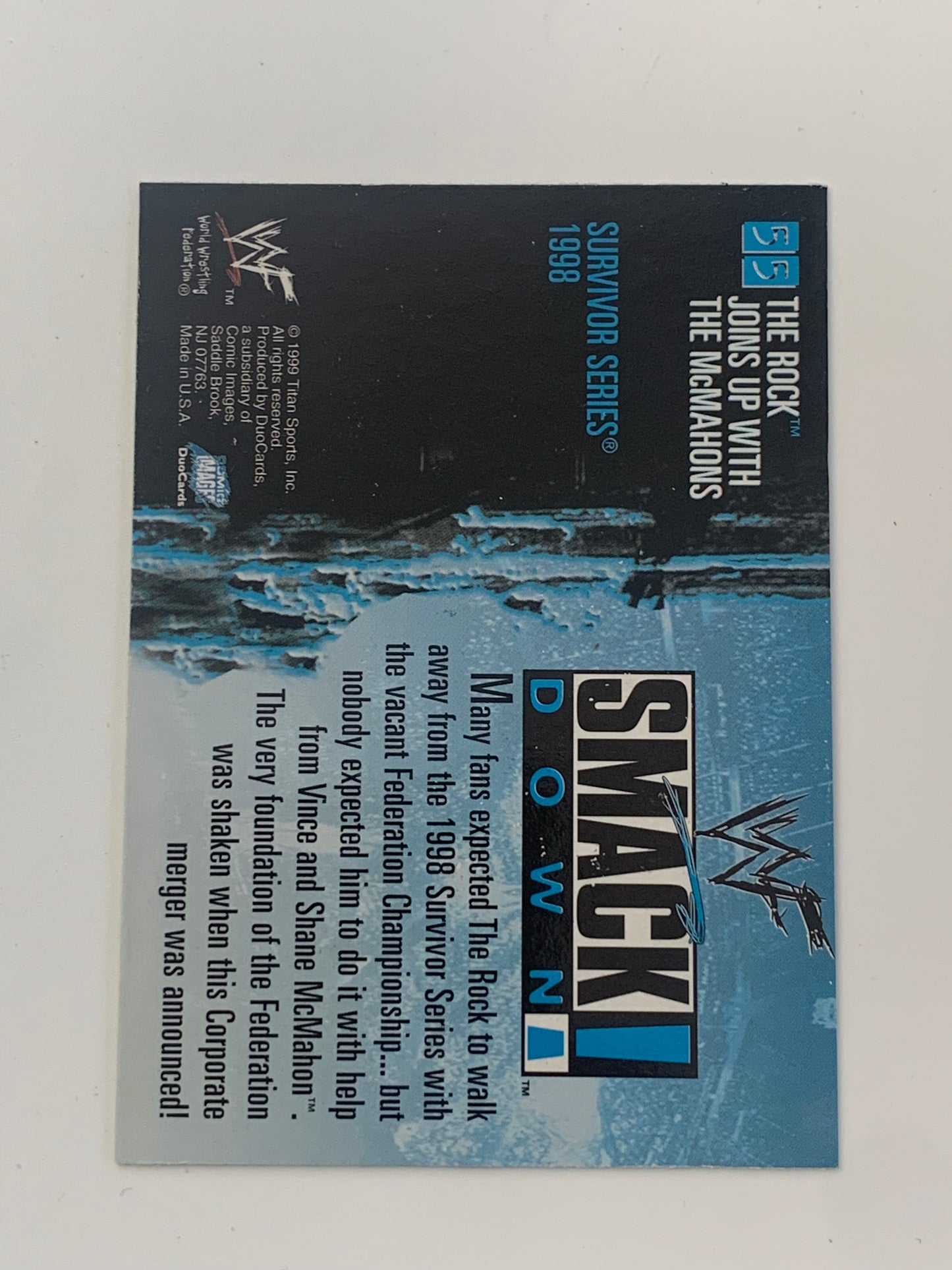 The Rock 1999 WWE Comic Images Card