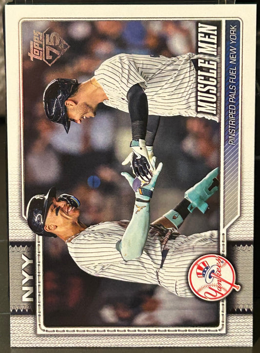 + Aaron Judge & Cody Bellinger 2026 Topps “Muscle Men” Card NY YANKEES