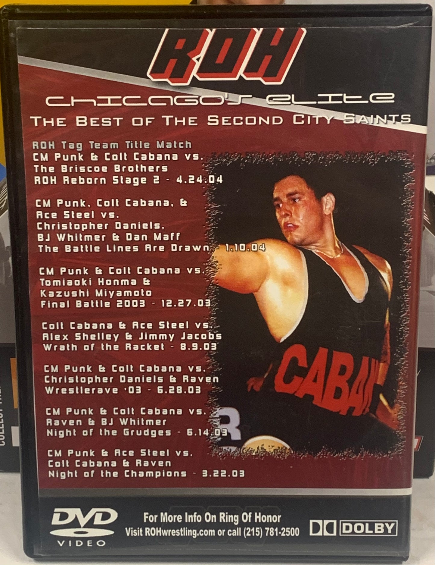 The Best of The Second City Saints “Chicago’s Elite” DVD Signed by Colt Cabana