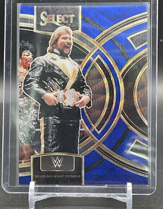 Ted DiBiase 2024 WWE Select Blue Wave Prizm Card #/49 (Only 49 Made)