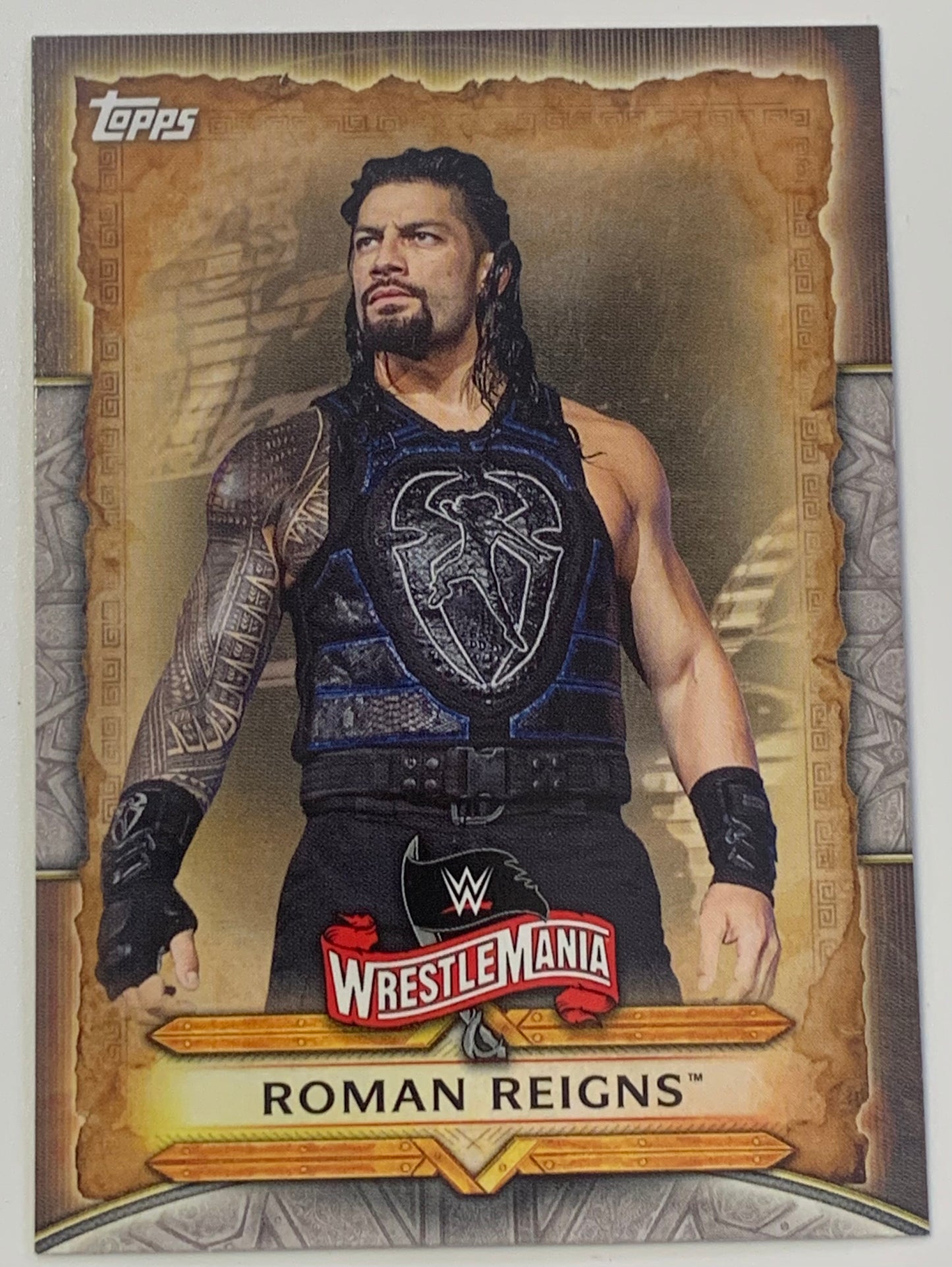 Roman Reigns 2020 WWE Topps Wrestlemania Insert Card