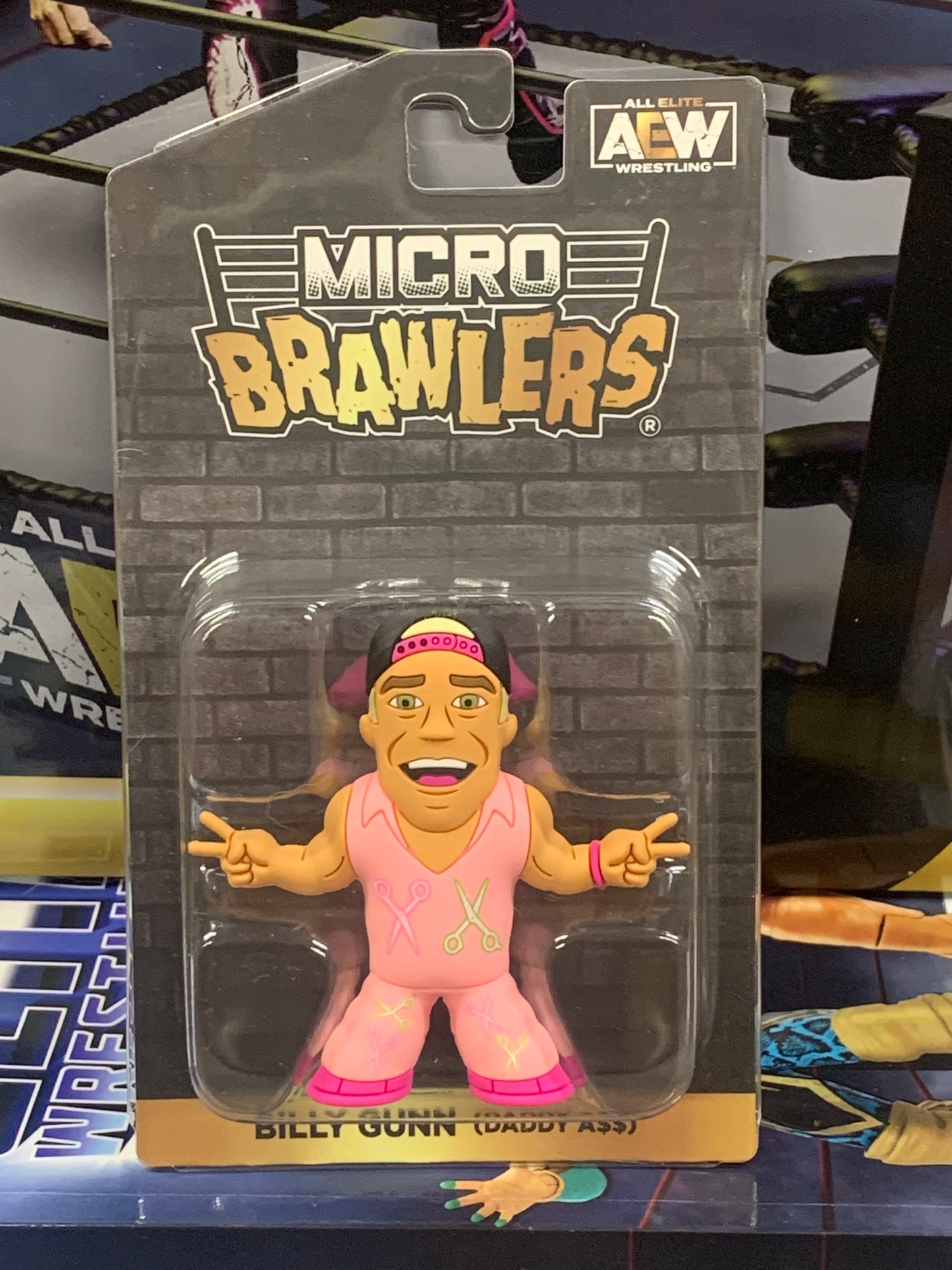 Billy Gunn AEW (Daddy Ass) Micro Brawlers (New in Package)