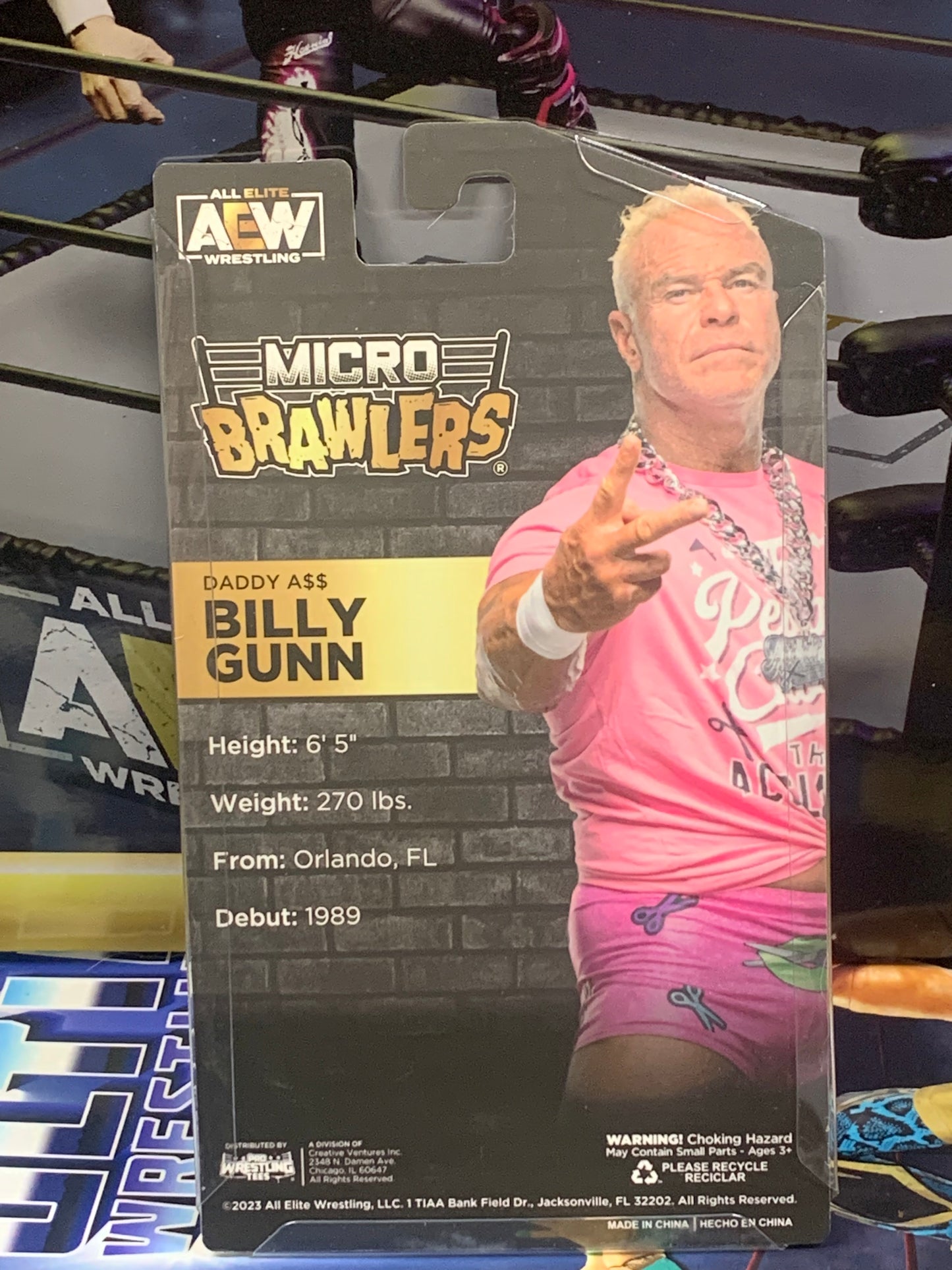 Billy Gunn AEW (Daddy Ass) Micro Brawlers (New in Package)