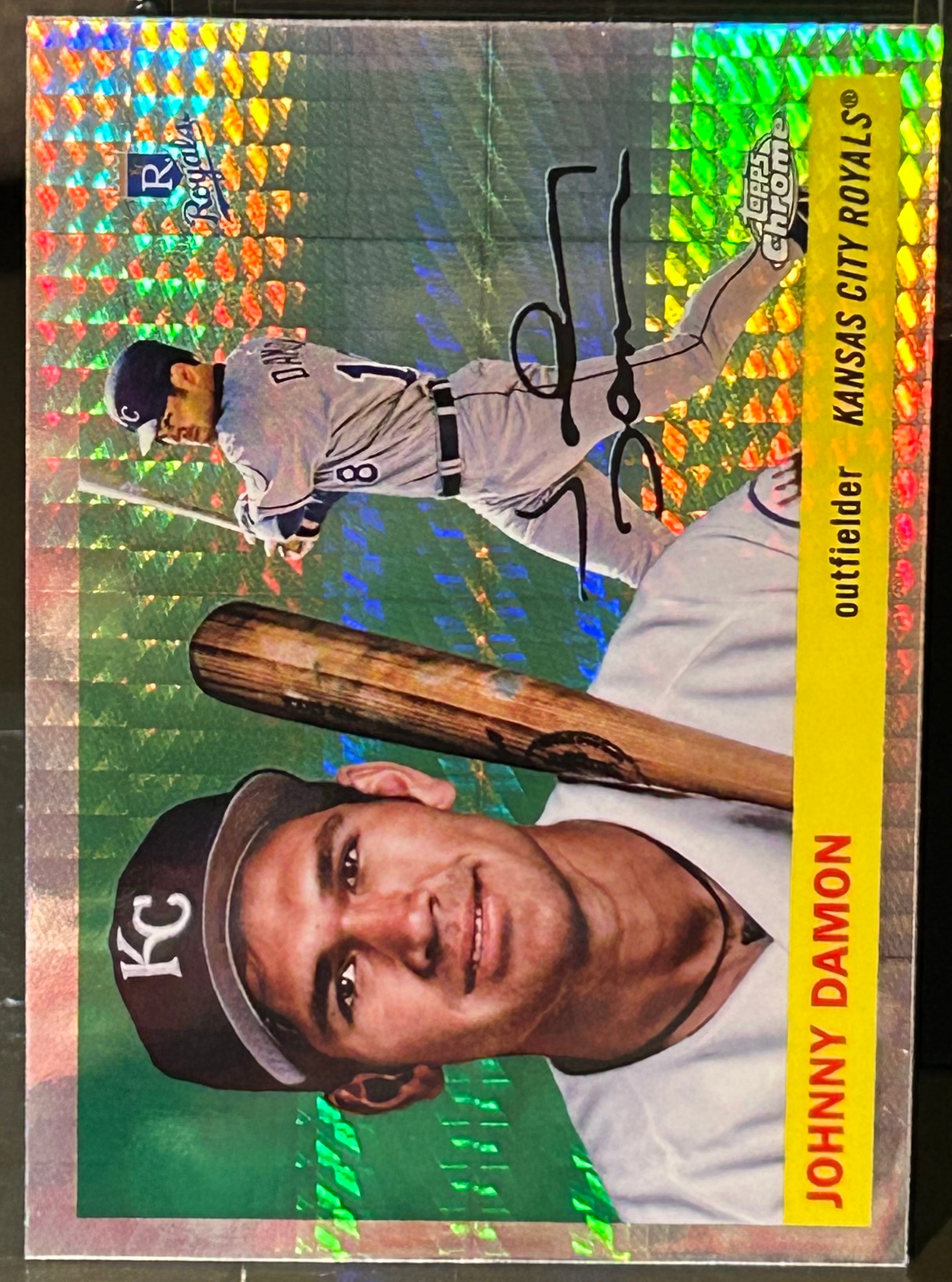 Johnny Damon 2025 Topps Chrome Platinum Prizm REFRACTOR Card