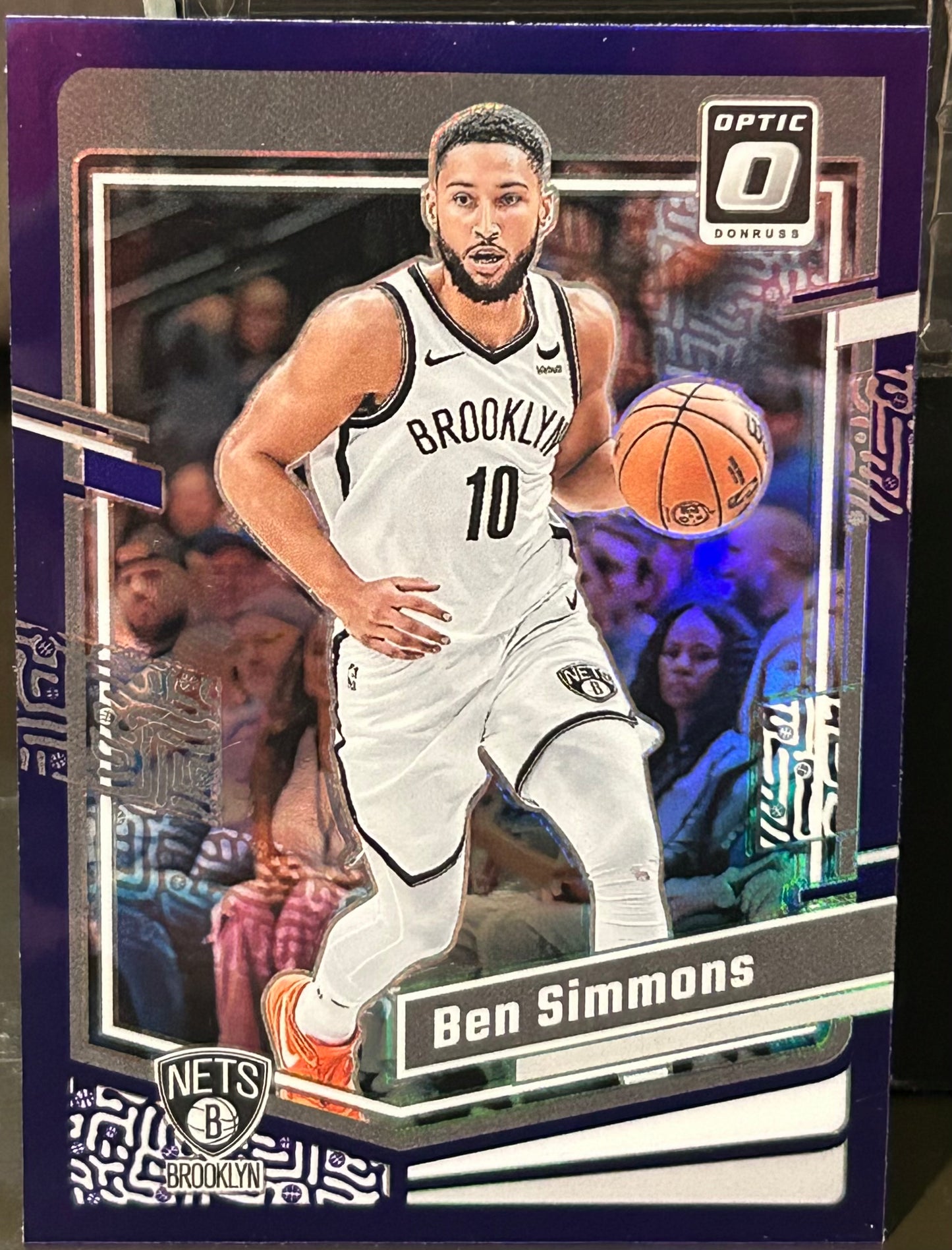 + Ben Simmons 2023-24 Donruss Optic Purple Prizm Card BROOKLYN NETS