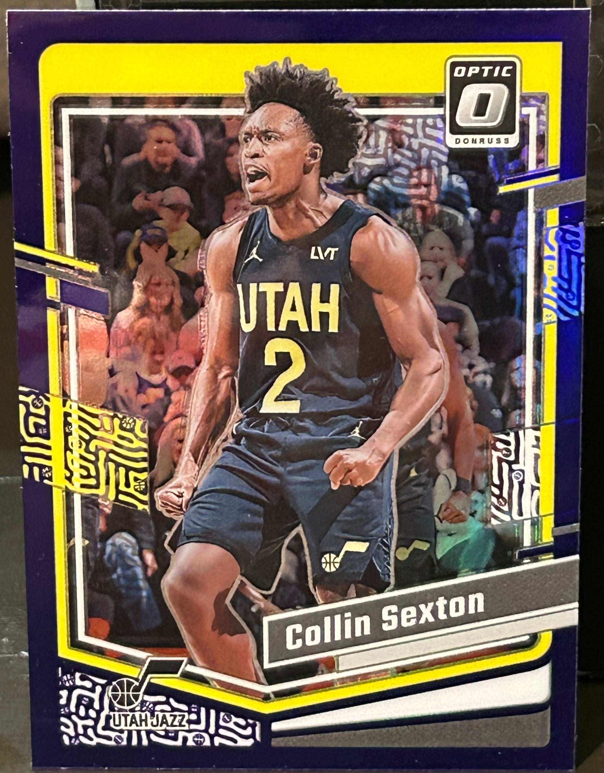 【201】NBA カード Collin Sexton RC optic 79シリ Collin Sexton 2023-24 Donruss Optic Purple Prizm Card UTAH JAZZ