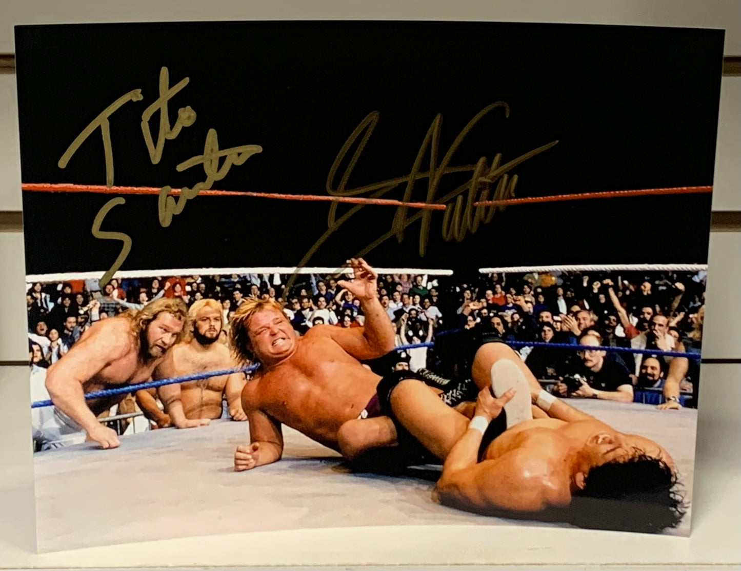 Tito Santana & Greg Valentine Dual Signed Photo COA