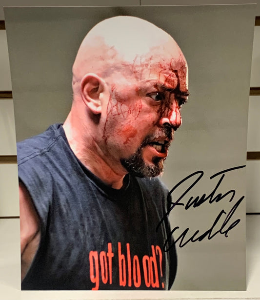 Justin Credible Signed 8x10 Color Photo ECW Blood COA