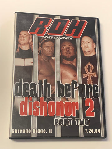 ROH Ring of Honor DVD “Death Before Dishonor 2, Part 2” 7/24/04 CM Punk Samoa Joe