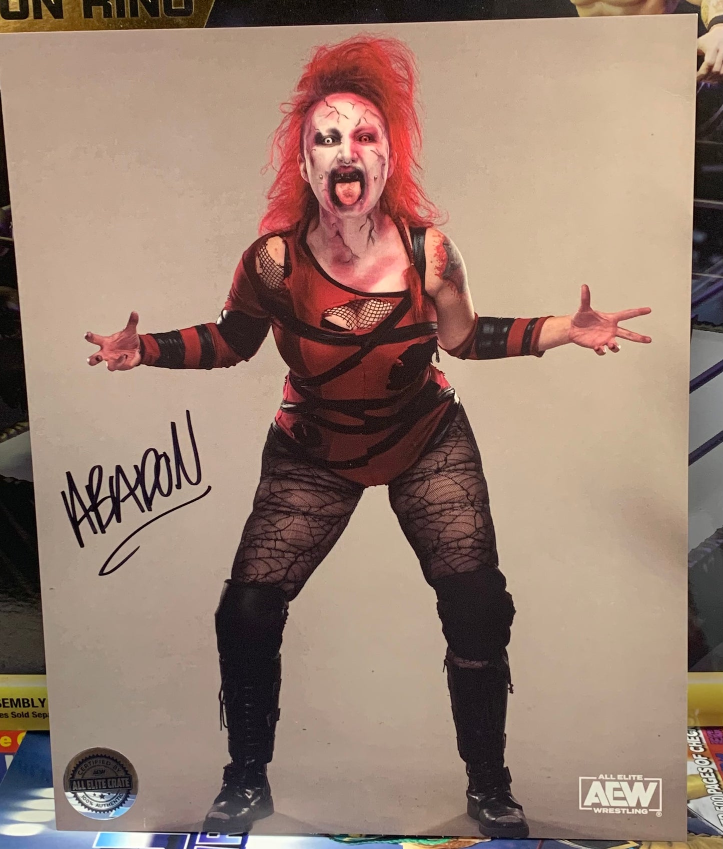 Abadon AEW Signed 8x10 Color Photo (Pro Wrestling Tee’s Certified)