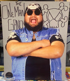 One Man Gang Signed 8x10 Color Photo (Pro Wrestling Tee’s Certified)