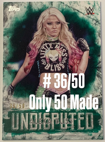 Alexa Bliss 2018 WWE Topps Undisputed Card #36/50