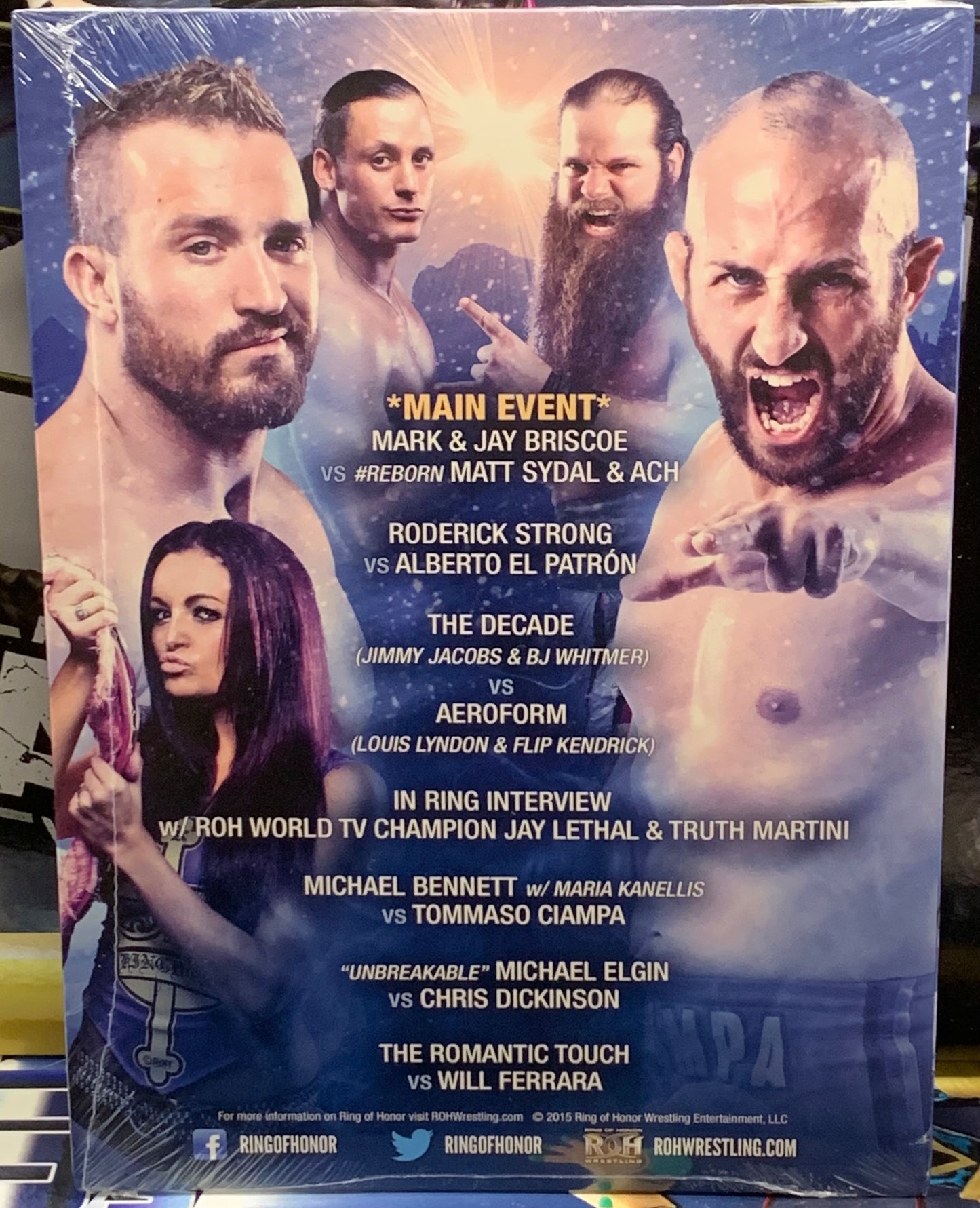 ROH Ring of Honor DVD (Sealed) “Winter Warriors” 1/31/2015 (ADR, Roderick Strong, Young Bucks,  Briscoes)